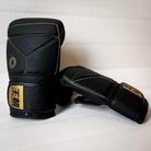 Dynasty Diamond Pro Old School Boxing Bag Gloves (Matte Black)-Boxing Gloves - Dynasty Clothing MMA