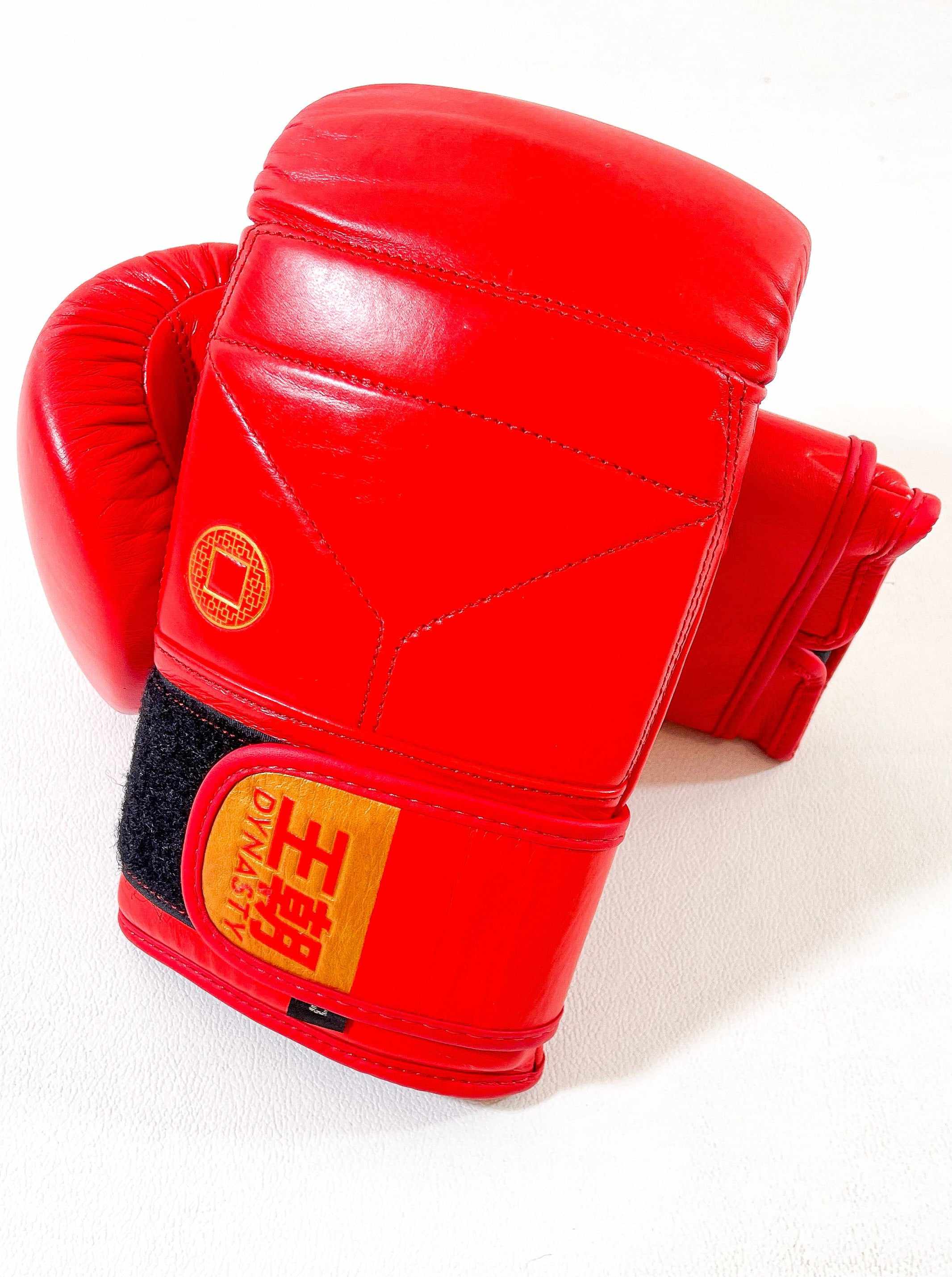 Dynasty Diamond Pro Old School Boxing Bag Gloves (Red)-Boxing Gloves - Dynasty Clothing MMA