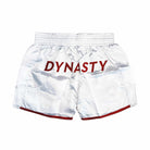 Dynasty Flagship Muay Thai / Sanda Fight Shorts V2 (White)-Muay Thai / Sanda Shorts - Dynasty Clothing MMA