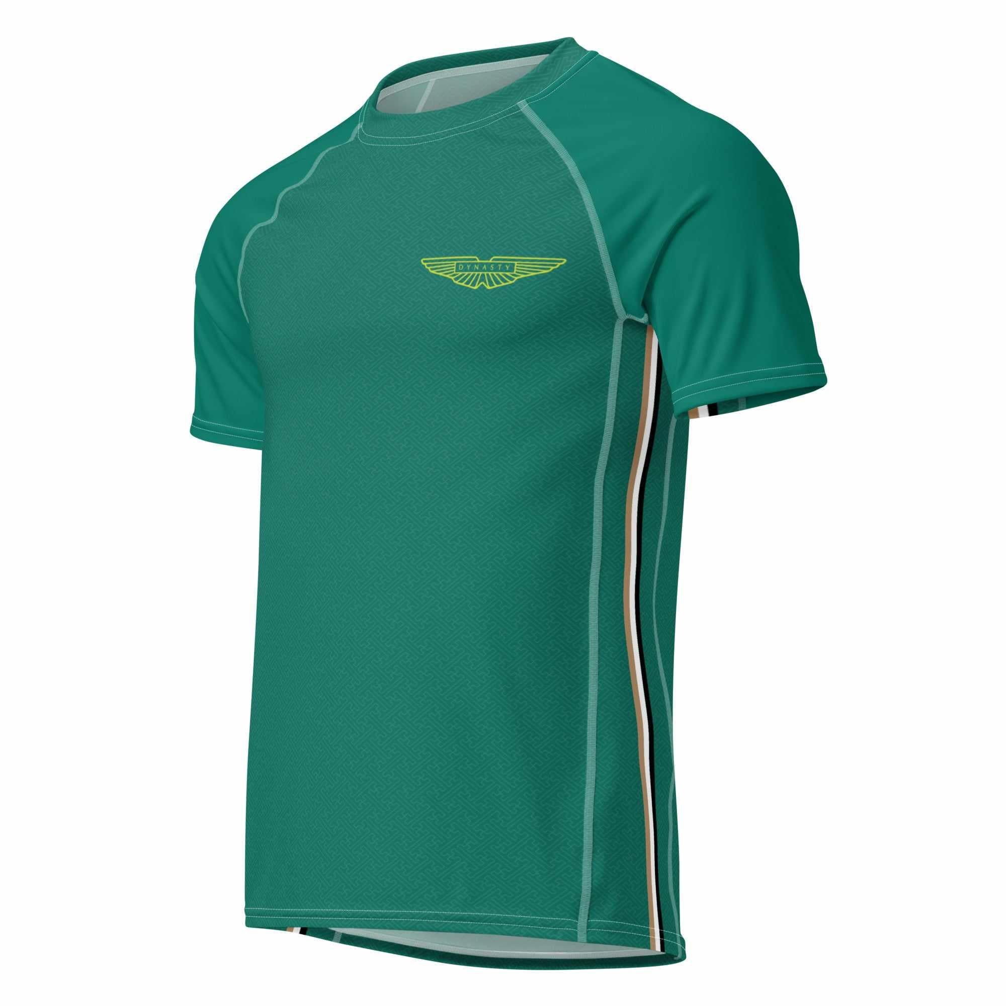 Dynasty House of Flying Daggers Short Sleeve Rash Guard (Jade)-Rash Guards - Dynasty Clothing MMA