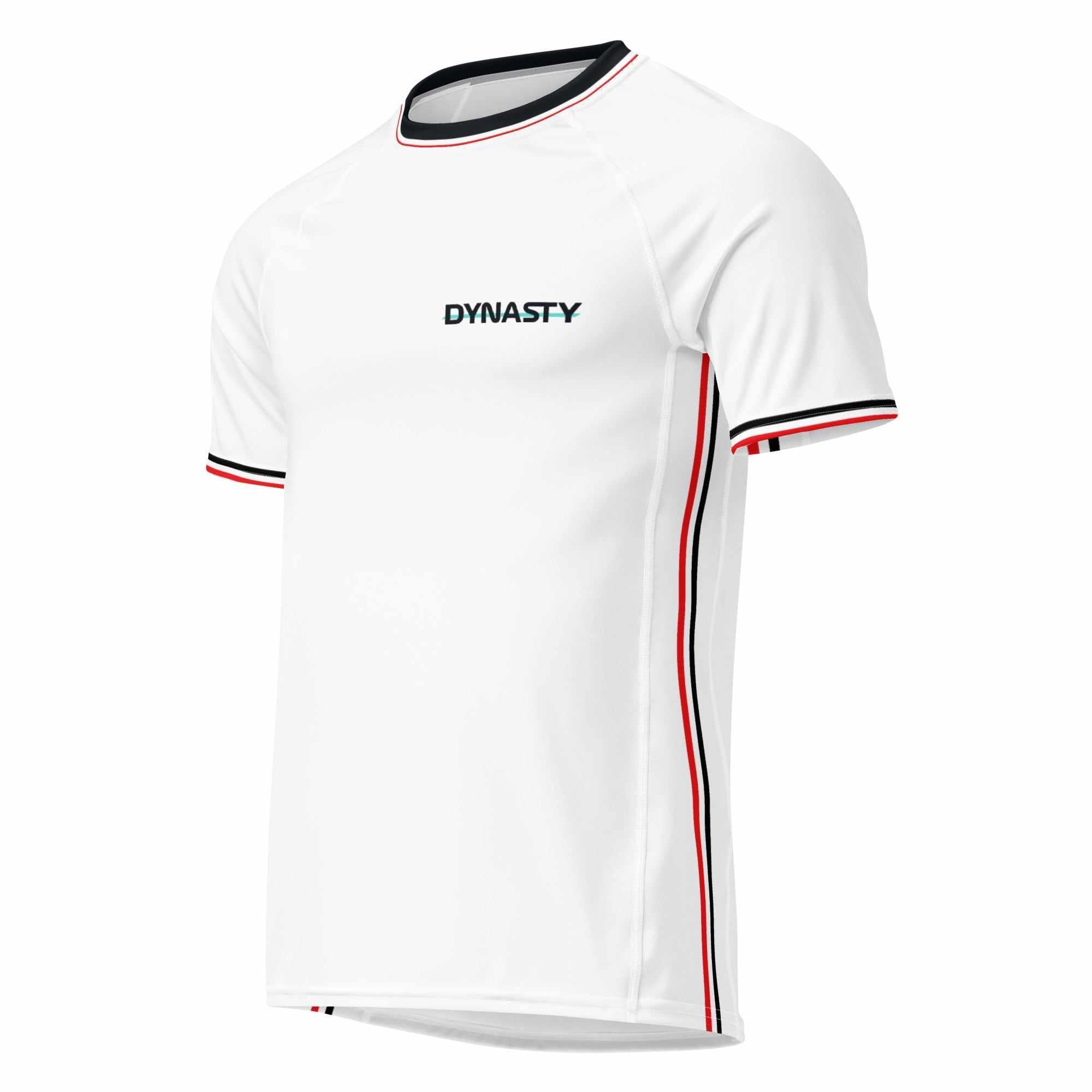 Dynasty Silver Arrows Short Sleeve Rash Guard (White)-Rash Guards - Dynasty Clothing MMA