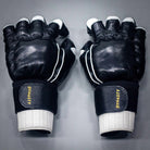 "Enter The Dragon" Old School Kung Fu Combat Gloves (Black)-MMA Gloves - Dynasty Clothing MMA