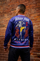 Muay Thai "Till I Die" Bomber Jacket (Navy)-Bomber Jacket - Dynasty Clothing MMA