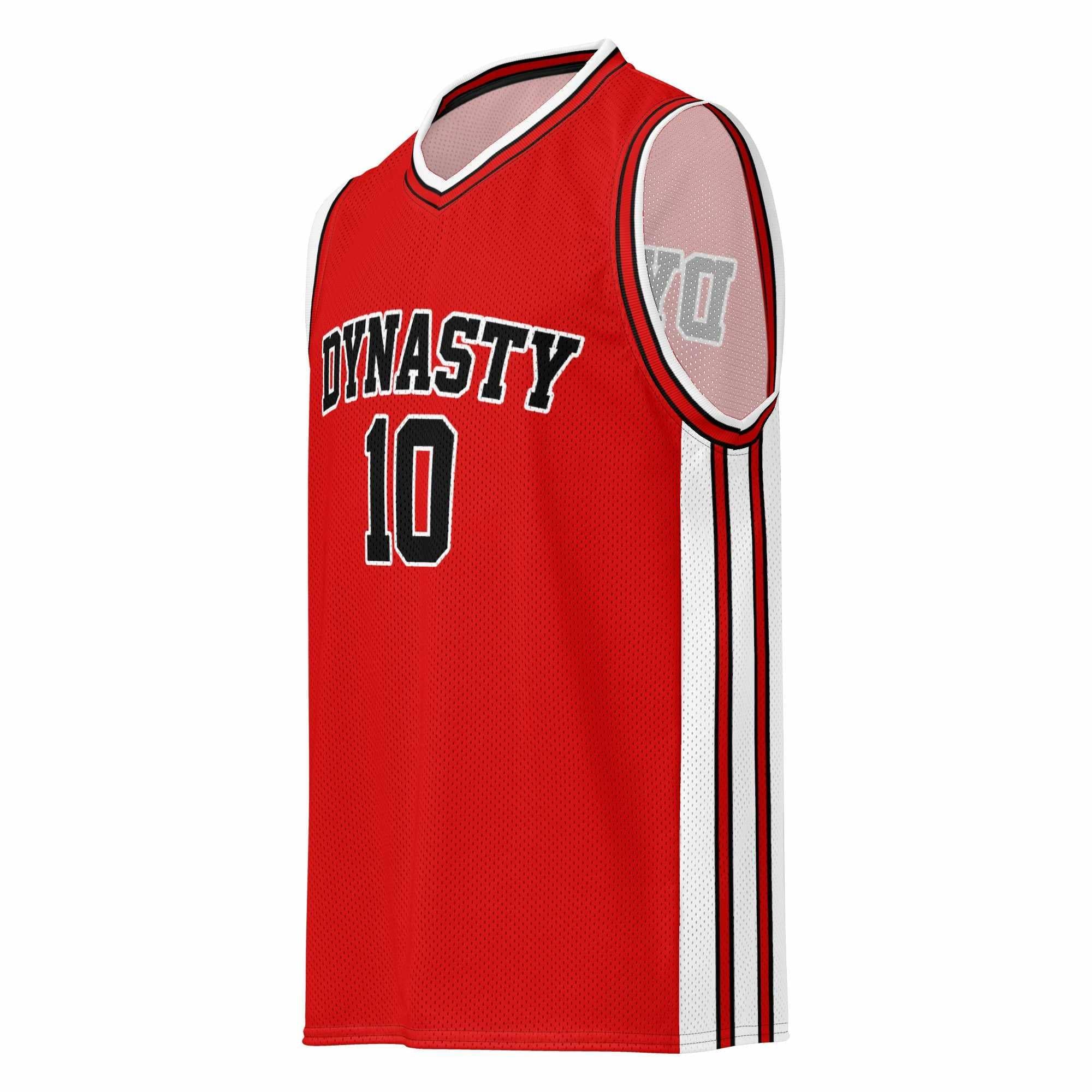 Slam Dunk Premium Basketball Jersey (Red)-Tank Tops - Dynasty Clothing MMA