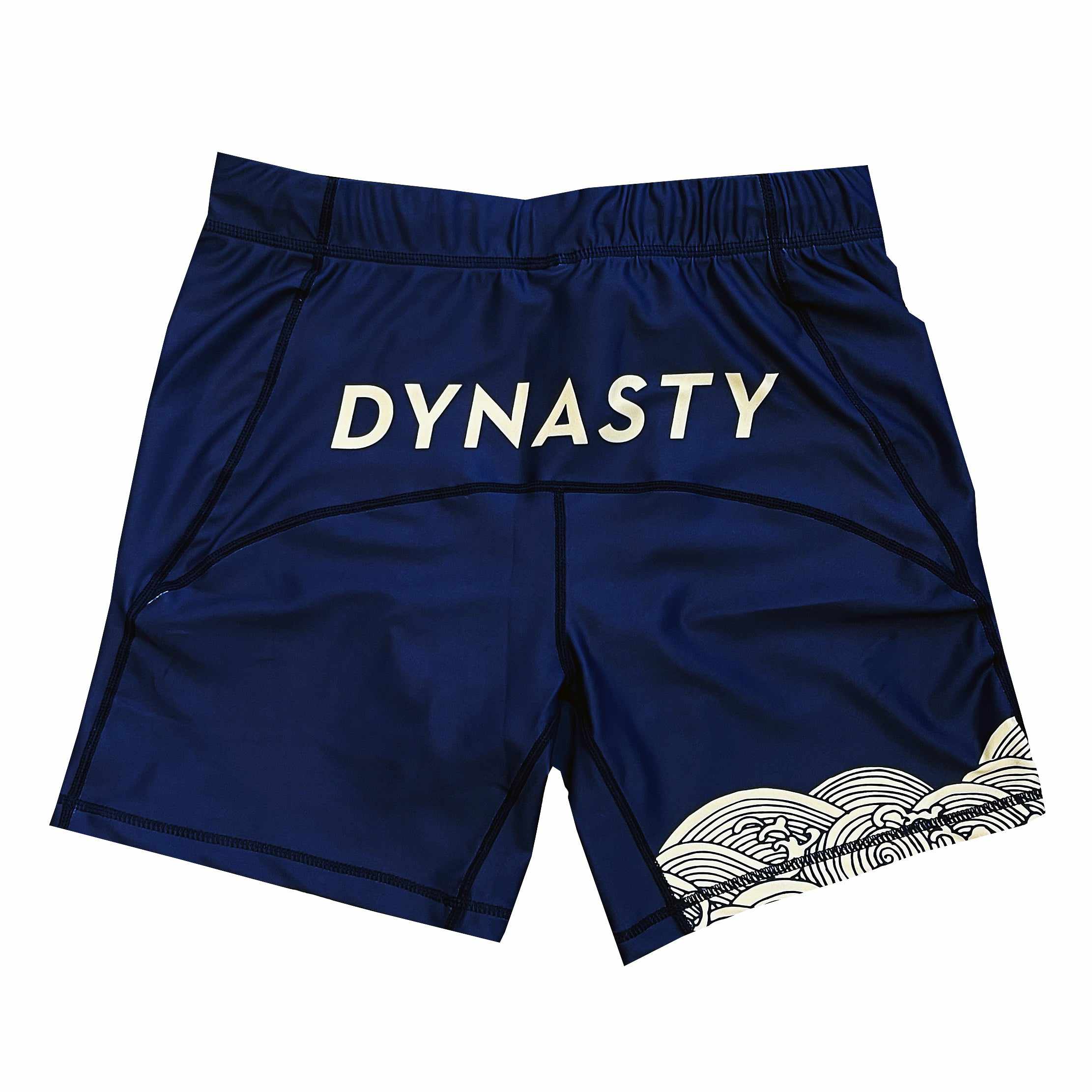 Storm Riders Elite Compression Shorts (Vale Tudo) (Navy)-Compression Shorts - Dynasty Clothing MMA