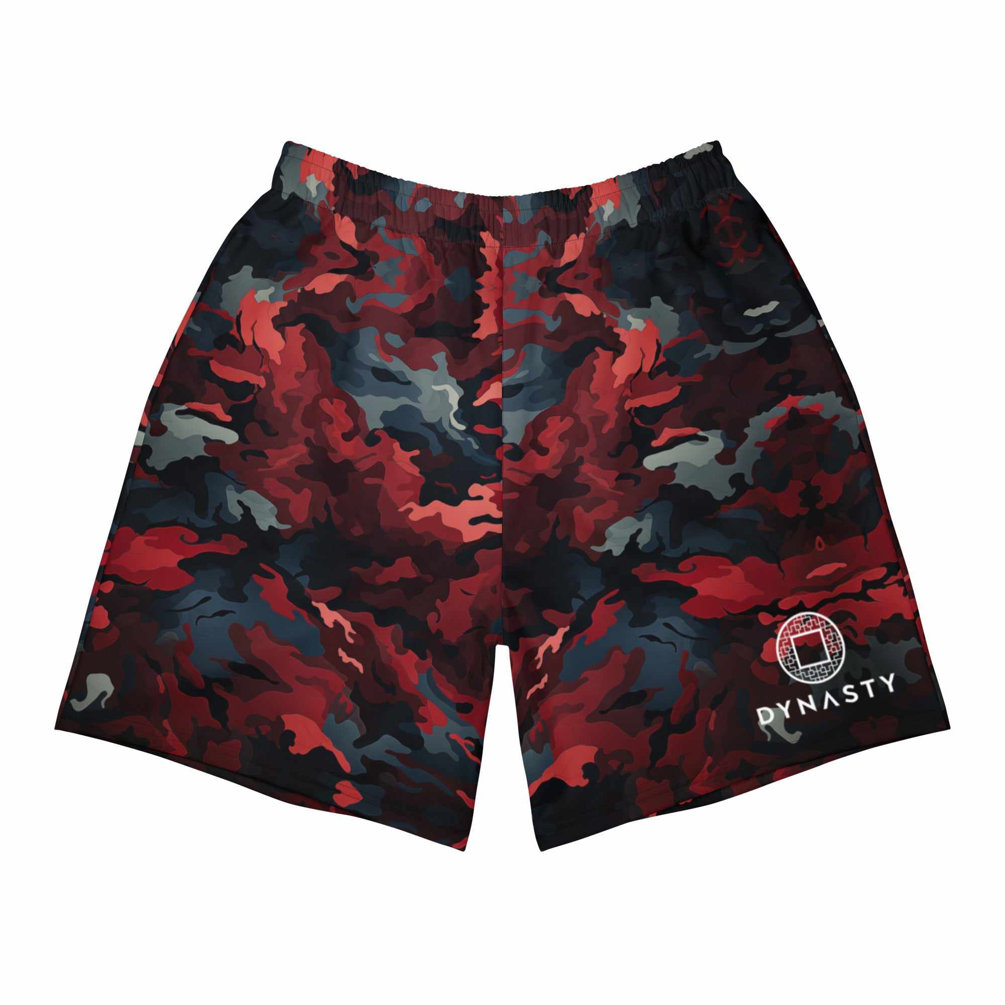 Tactical Camouflage Active Training Workout Shorts (Red Woodland)