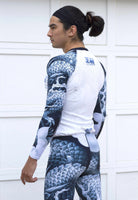 Dragon Lord Rash Guard (Platinum)-Rash Guards - Dynasty Clothing MMA