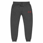 Dynasty Brush Logo Embroidered Fleece Joggers Sweatpants-Pants - Dynasty Clothing MMA