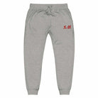 Dynasty Brush Logo Embroidered Fleece Joggers Sweatpants-Pants - Dynasty Clothing MMA