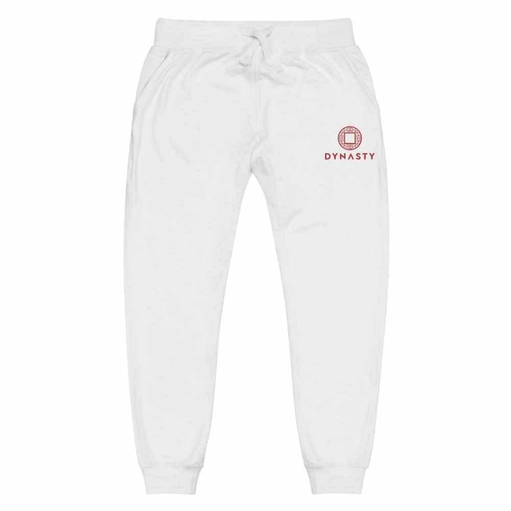 Dynasty Emblem Embroidered Fleece Joggers Sweatpants-Pants - Dynasty Clothing MMA