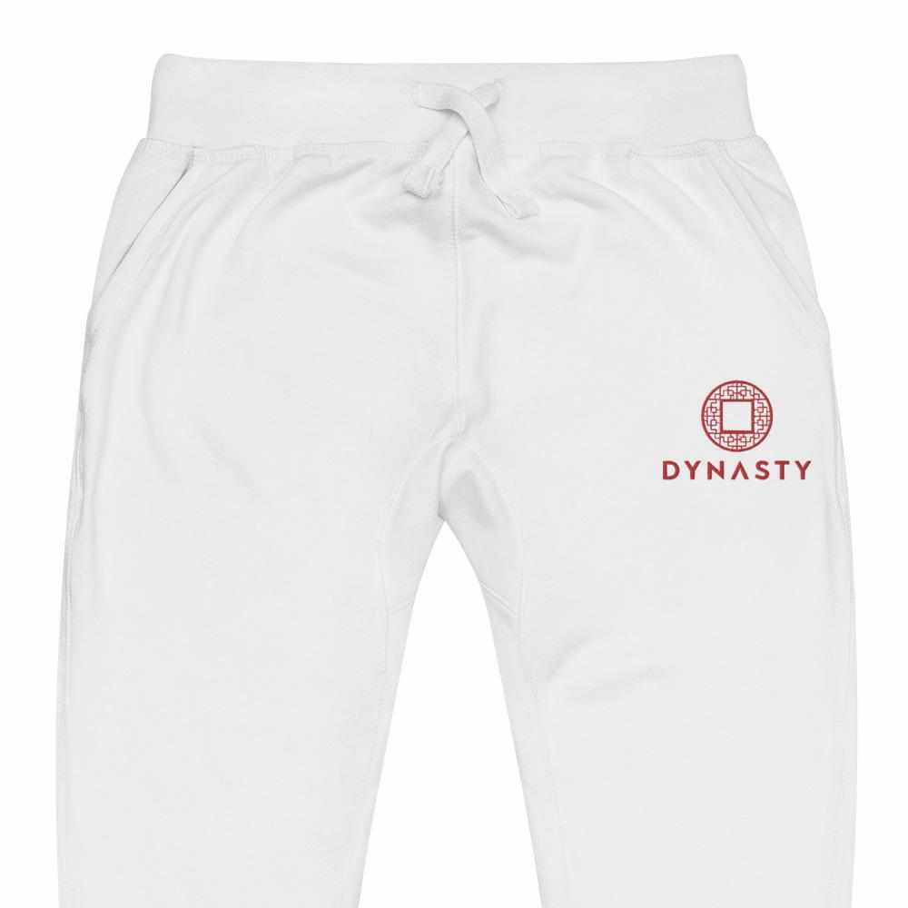 Dynasty Emblem Embroidered Fleece Joggers Sweatpants-Pants - Dynasty Clothing MMA