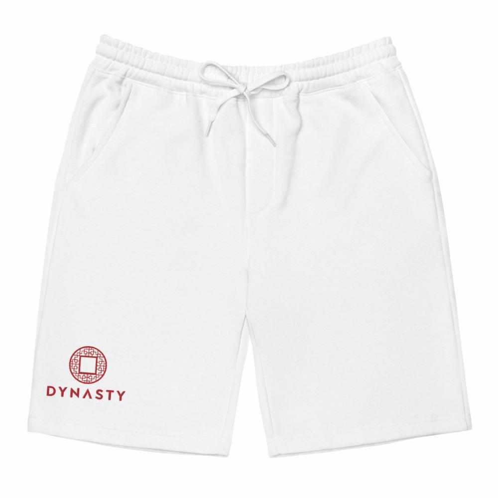 Dynasty Emblem Embroidered Fleece Shorts-Pants - Dynasty Clothing MMA