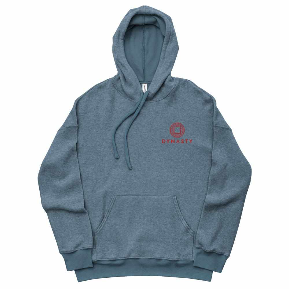 Dynasty Emblem Embroidered Sueded Fleece Hoodie-Hoodies / Sweaters - Dynasty Clothing MMA