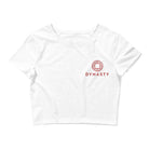 Dynasty Emblem Embroidered Women’s Crop Tee-T-Shirts - Dynasty Clothing MMA