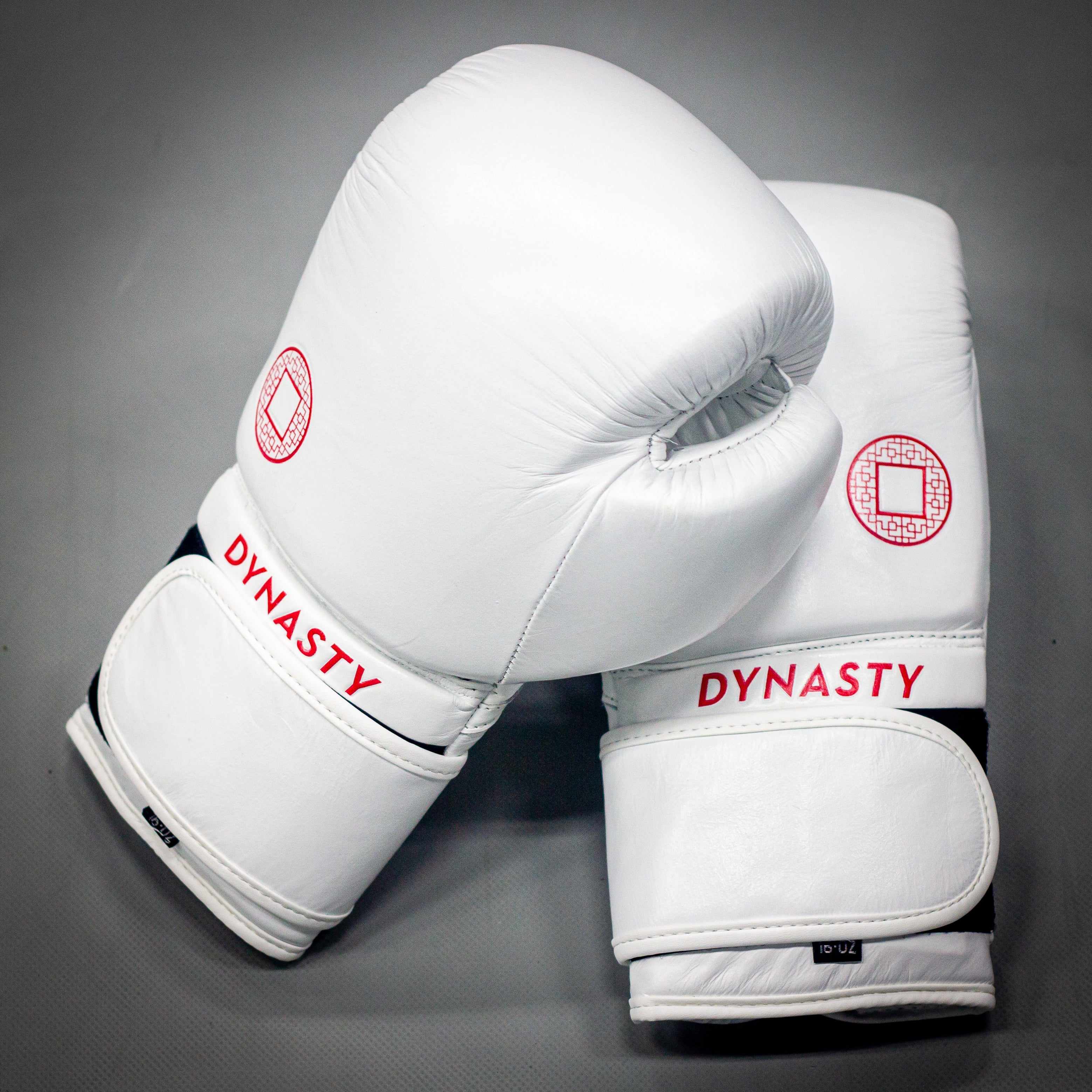 Dynasty Emperor 3 Boxing Gloves (White / Red)-Boxing Gloves - Dynasty Clothing MMA