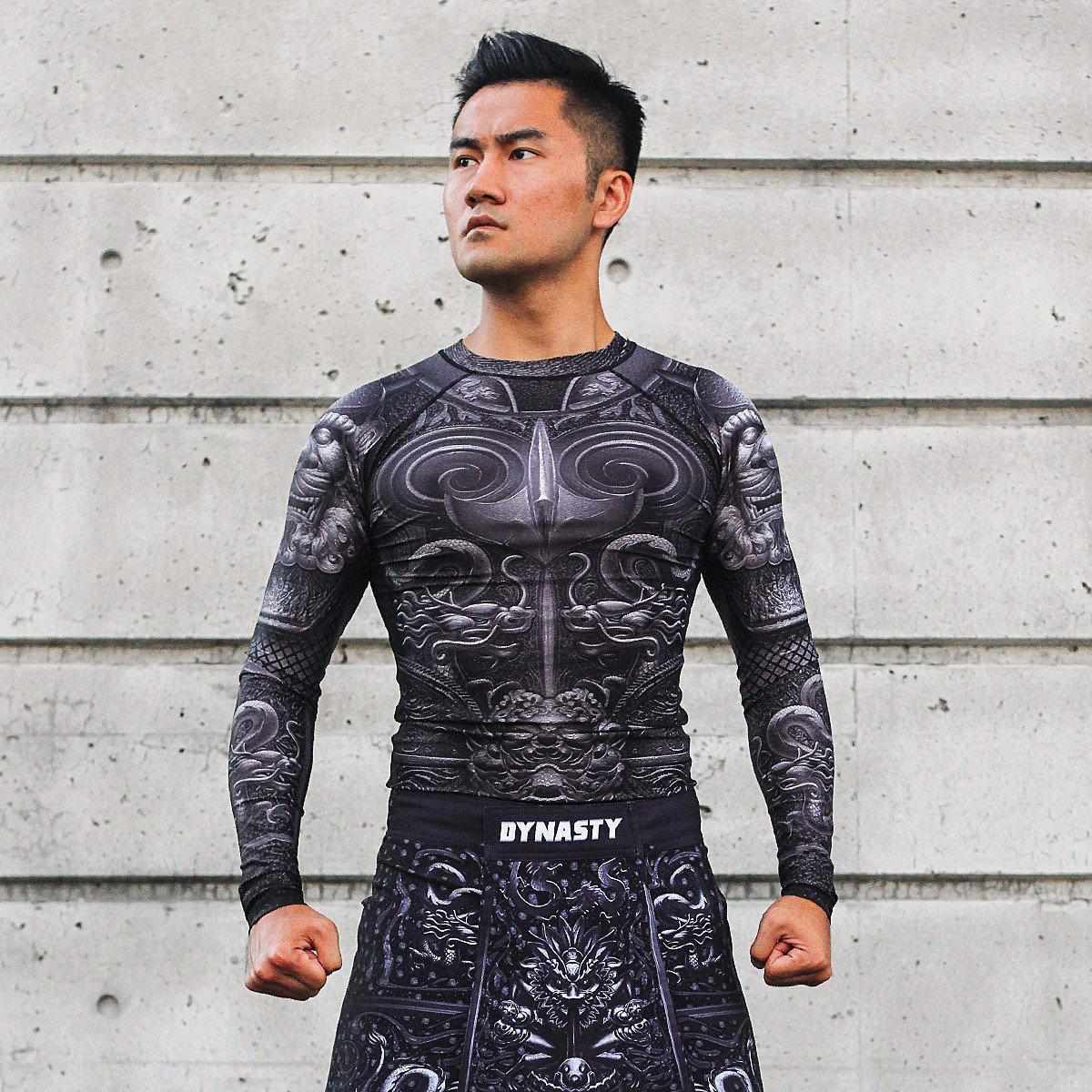 Lord Godless Rash Guard (Black)-Rash Guards - Dynasty Clothing MMA