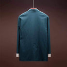 Neo Classic Contrast Mandarin Kung Fu Button Jacket-Neo Dynasty - Dynasty Clothing MMA