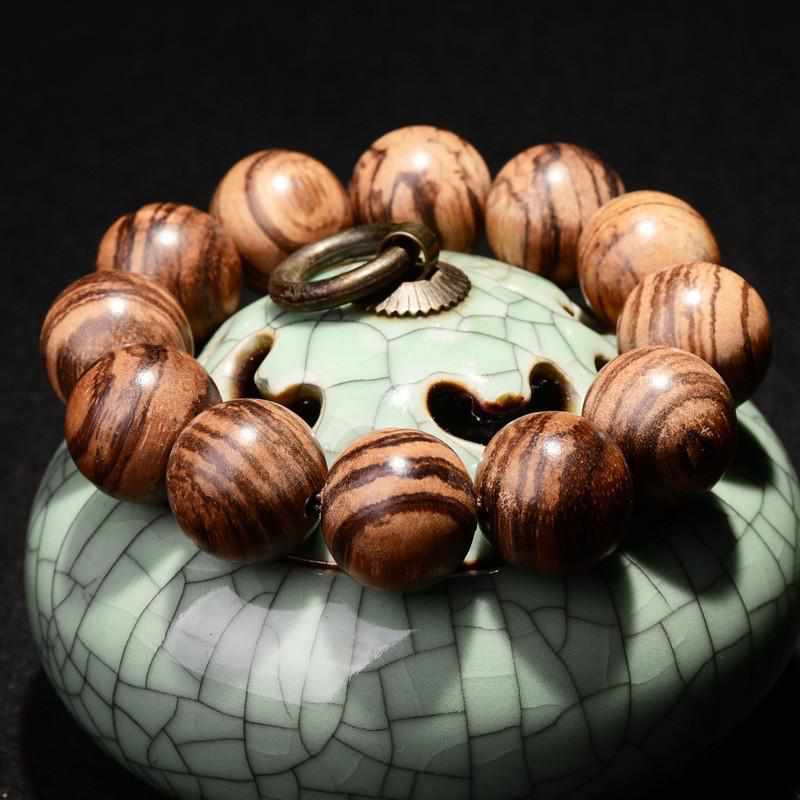 Neo Natural Tigerwood Premium Hand Made Prayer Bracelet-Neo Accessories - Dynasty Clothing MMA