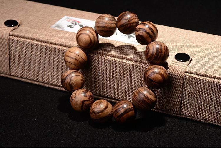 Neo Natural Tigerwood Premium Hand Made Prayer Bracelet-Neo Accessories - Dynasty Clothing MMA