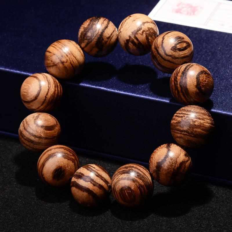 Neo Natural Tigerwood Premium Hand Made Prayer Bracelet-Neo Accessories - Dynasty Clothing MMA