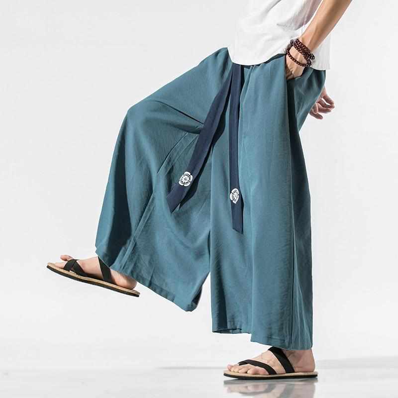 Neo Samurai Wide Leg Pants-Neo Dynasty - Dynasty Clothing MMA