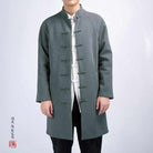 Neo Zen Kung Fu Button Long Mandarin Jacket-Neo Dynasty - Dynasty Clothing MMA