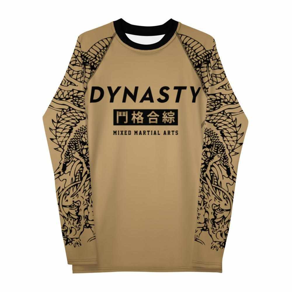 Triad Enforcer V2 Rash Guard (Gold)-Rash Guards - Dynasty Clothing MMA