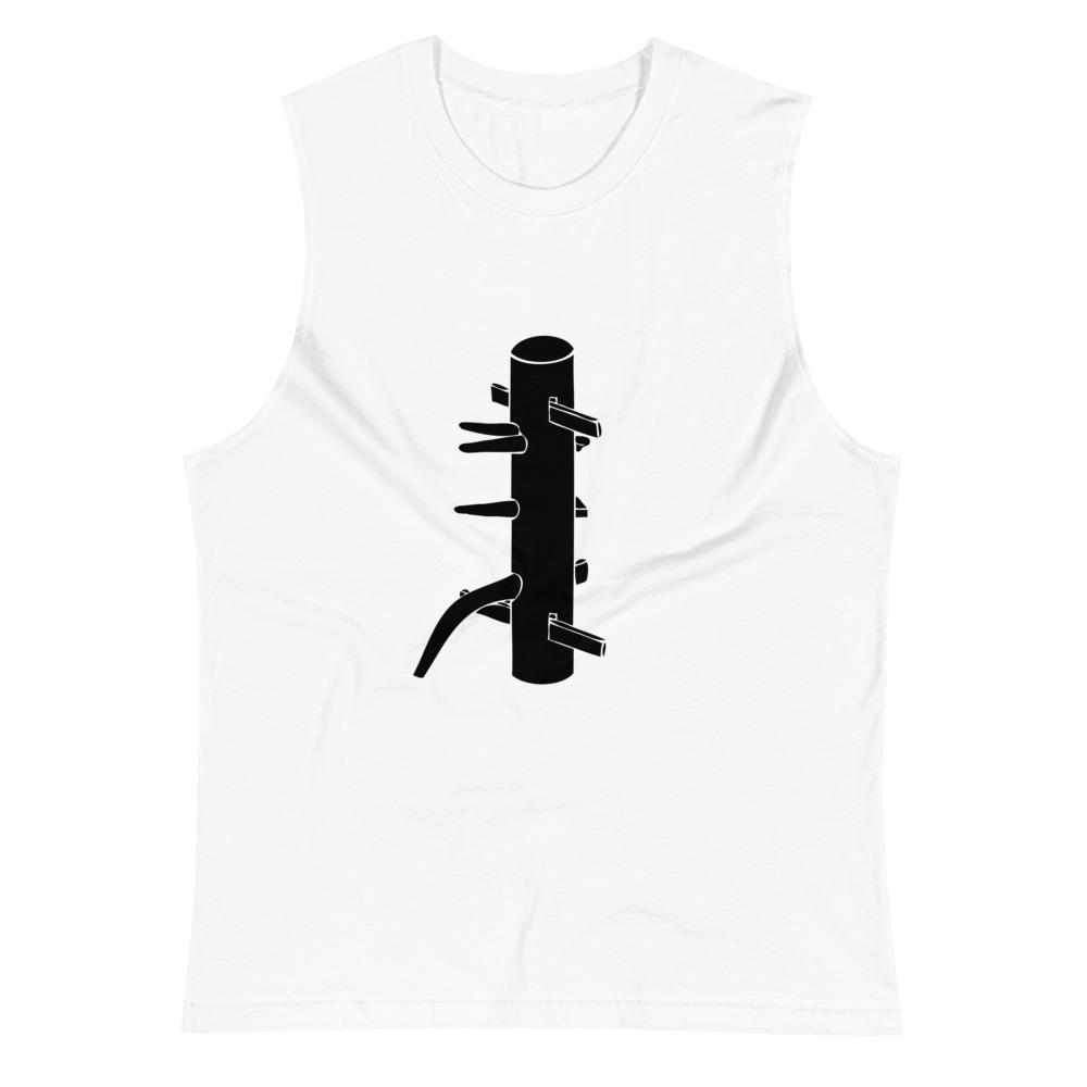 Wooden Dummy Muk Yan Jong Muscle Shirt-Tank Tops - Dynasty Clothing MMA