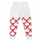 舞獅 Lion Dancer Unisex Joggers (White)-Joggers Set - Dynasty Clothing MMA