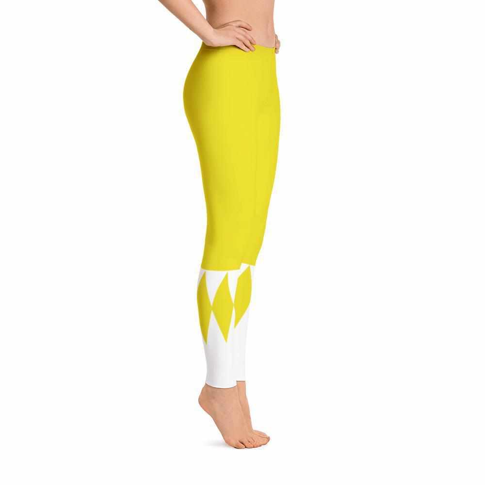 Yellow Ranger Women's Grappling Spats-Grappling Spats / Tights - Dynasty Clothing MMA